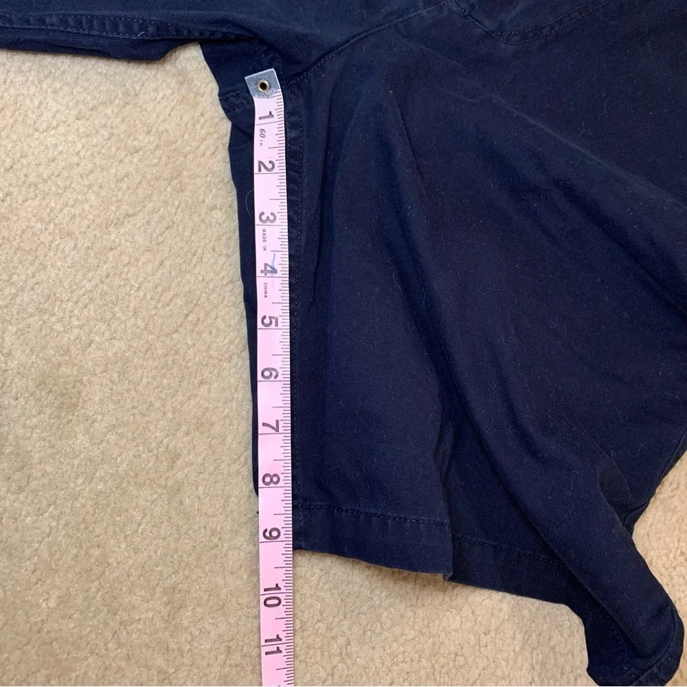 Black Brown 1826 Navy Flat Front Chino Short- 38 - Picture 15 of 15